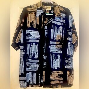 Authentic Hawaiian Force Aloha shirt, traditional motifs, sleek design.